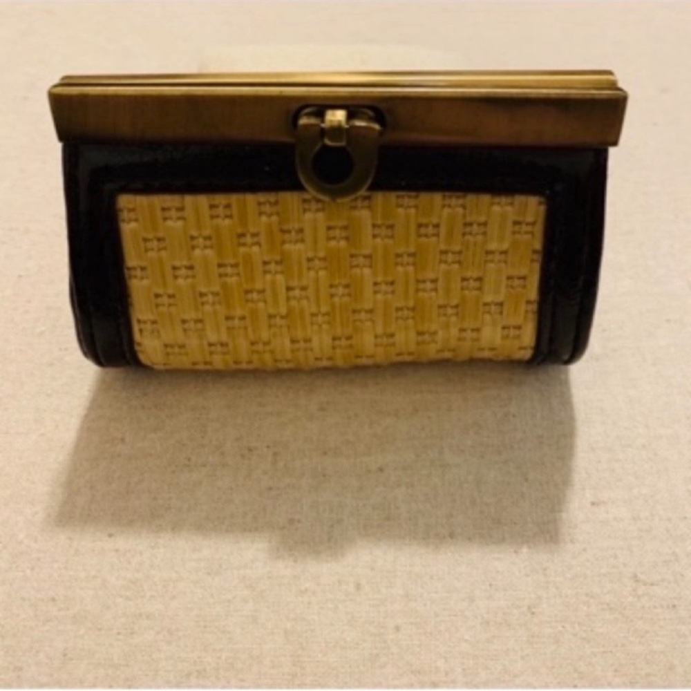 The Limited | Coin Pouch | Leather & Straw - Picture 3 of 12